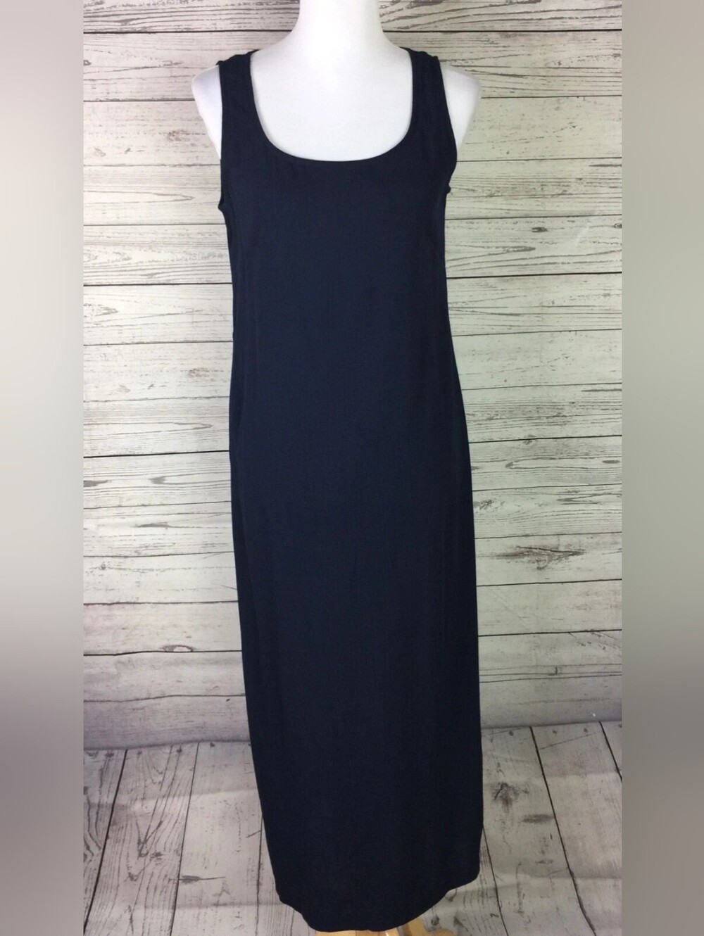 Classic Navy Scoop Neck Tank Dress